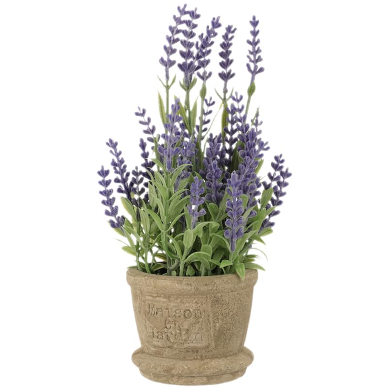 Bonsaï artificiel de lavande en pot Cabilock pour déco