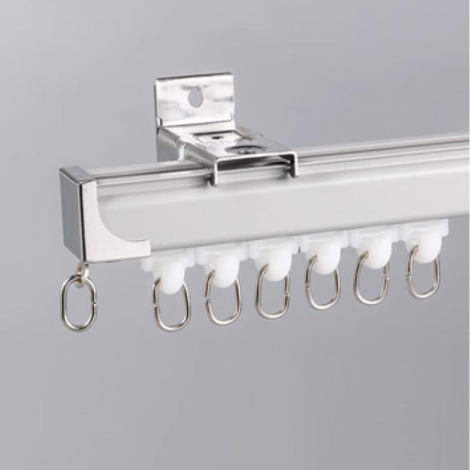 Genérico Sistema de rieles para Cortinas, Barra de riel de aleación de Aluminio de 3,1 m para Montaje en Pared: solución silenciosa y fluida para Separar ambientes en Salas de Estar, dormitorios y of