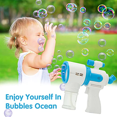 Joyin Bubble Gun For Kids With 2 Bottles Bubble Solution,Bubble Maker With Lights And Music,Summer Outdoor Indoor Party Activity, Bubble Blower Toys Gift For Boys And Girls #TOP2