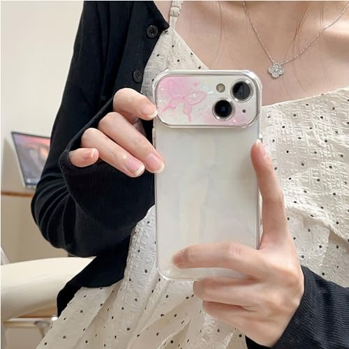 Coque iPhone 11 avec grande fenêtre anti-rayure motif papillon souple