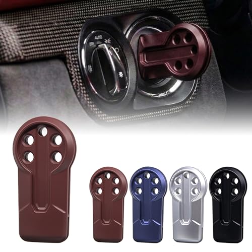 AeroBon Bordeaux Red Matte Painted Ignition Plug for Porsche 718 Boxster