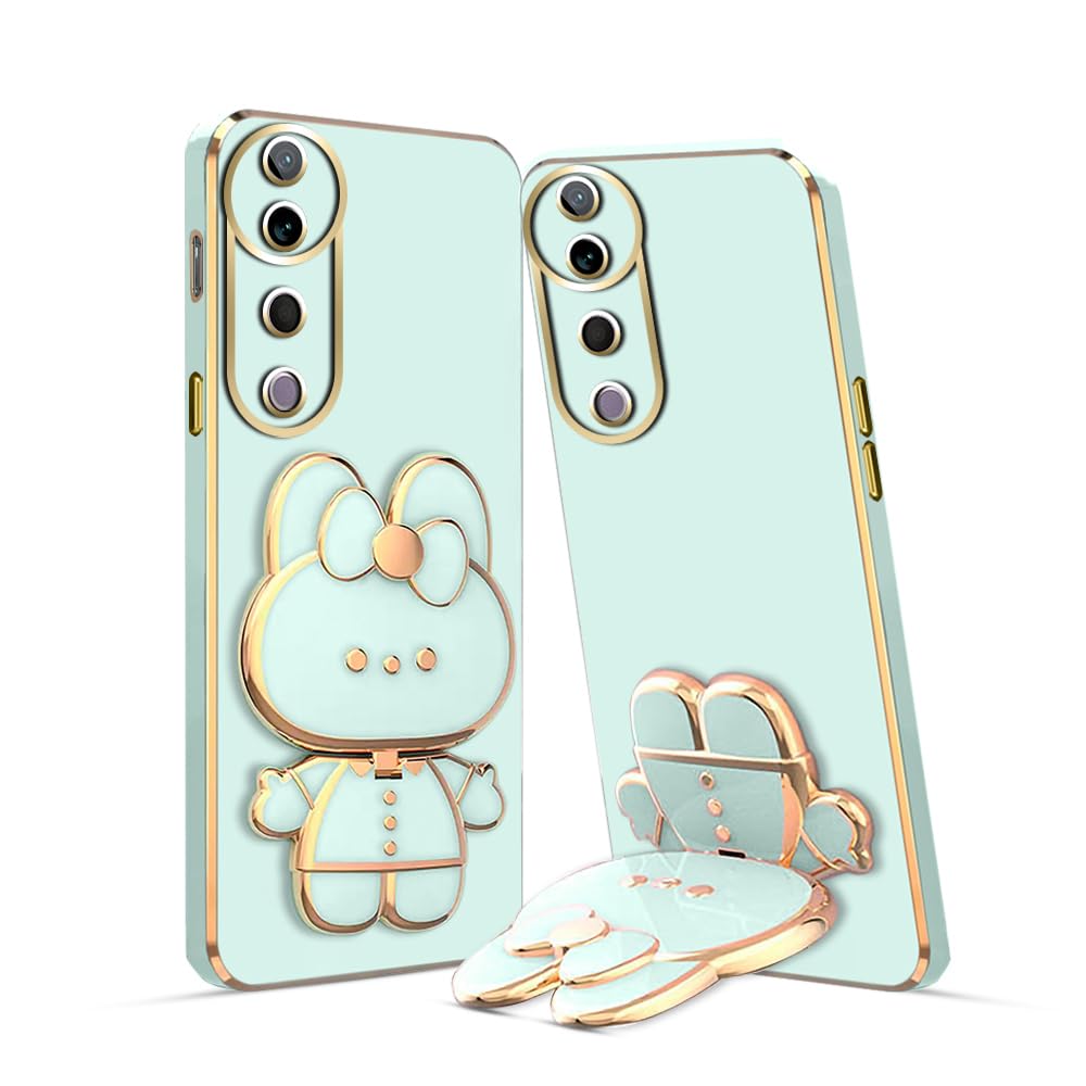 KARWAN®️ 3D Cat Back Case and Cover with Stand Compatible for Vivo V40 Pro Stand Mirror | Camera Protection | Electroplated | Folding Stand -Blue (B0DC6W42HT) Amazon Price History, Amazon Price Tracker