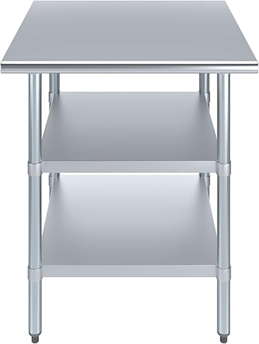 Vista 236 de Mesa de trabajo de acero inoxidable AmGood