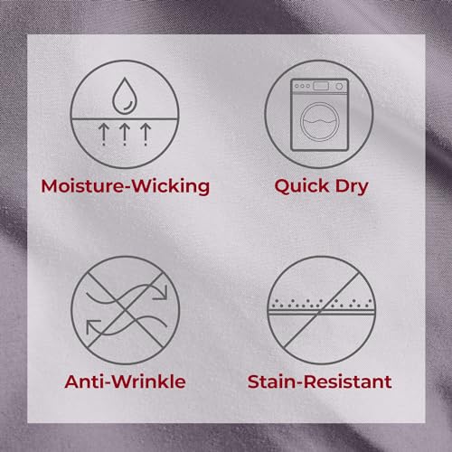 Image of Mellanni Split King Sheets Set - 5 PC Iconic Collection Bedding | Hotel Luxury, Extra Soft, Cooling Bed Sheets - Wrinkle, Fade, Stain Resistant (Split King, Hazy Lilac)