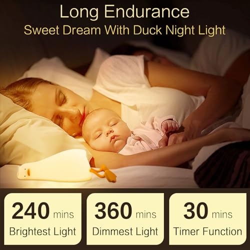 Lampe rechargeable en forme de canard veilleuse LED enfant et objet déco insolite - 3