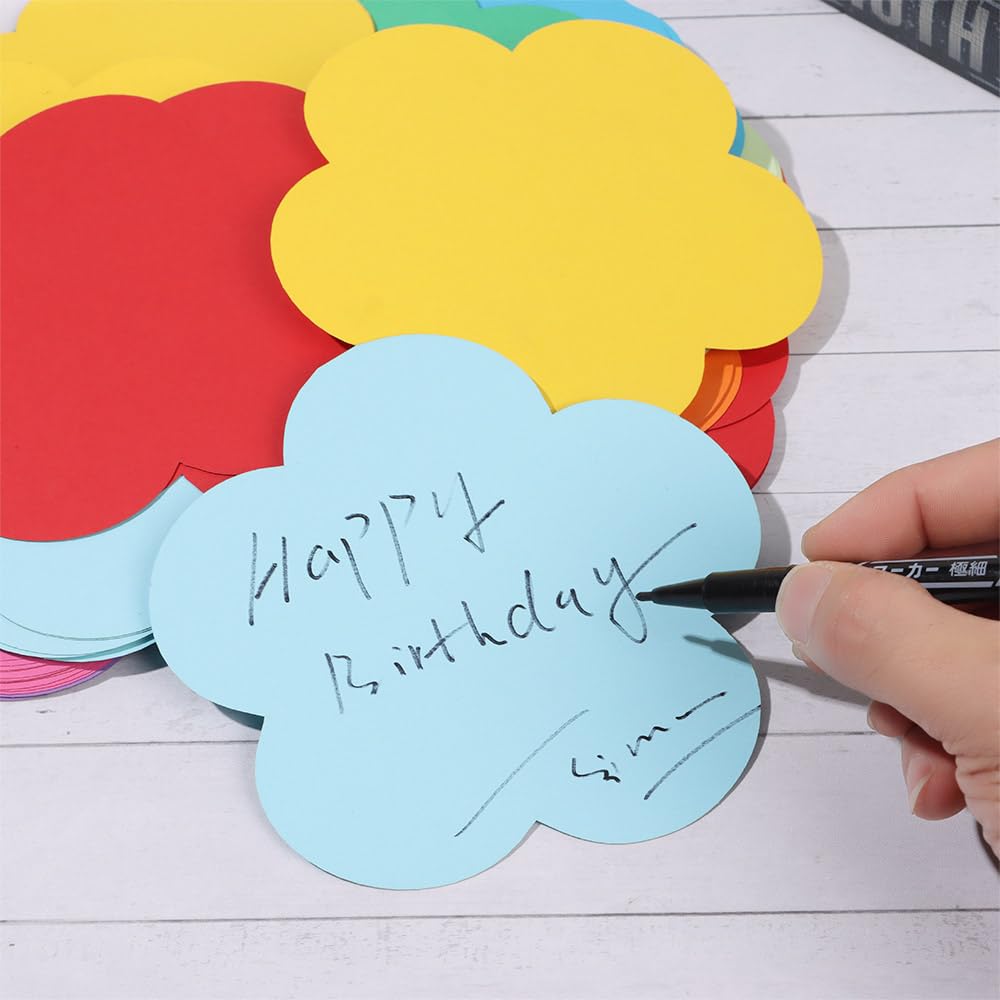 Risedot 108 Pcs Pattern Paper Cuttings, Colorful Paper Scraps Paper Cuttings, for Handwritten Board Wall Party - Image 3