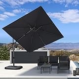 PURPLE LEAF Sombrilla Jardin Exterior 2, Gris