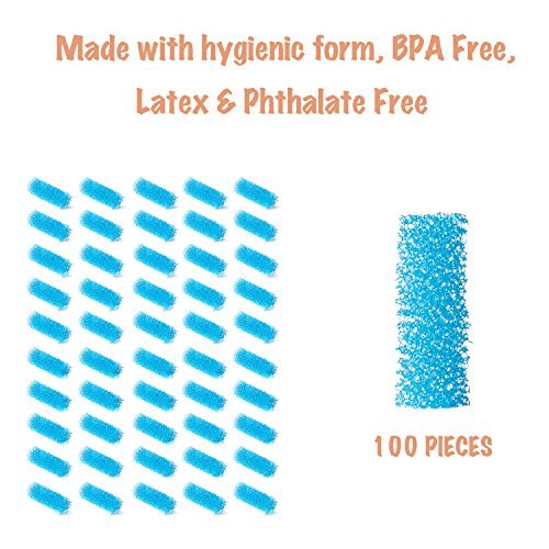 100-Pack of Premium Nasal Aspirator Hygiene Filters, Replacement for Most Nasal Aspirator Filters - BPA, Phthalate & Latex-Free - Thumbnail 2