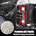 Tail Light Cover Compatible with 2021-2025 Ford Bronco Badlands, Outer Banks, Wildtrak, Heritage Limited Edition, Everglades 2/4 Doors(Only LED Light), Rear Lamp Guard Protector Exterior Accessories
