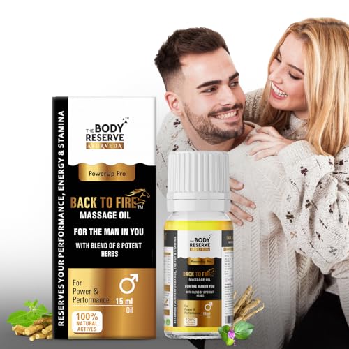Image of The Body Reserve Back To Fire Ayurvedic Massage Oil for Men With Ayurvedic Herbs 15 ml (pack of 1)