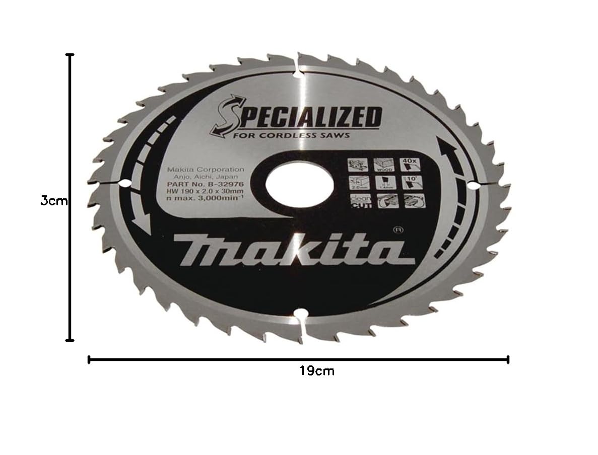 Makita Specialized brzeszczot piły 190 x 30 mm, 40Z, B-32976