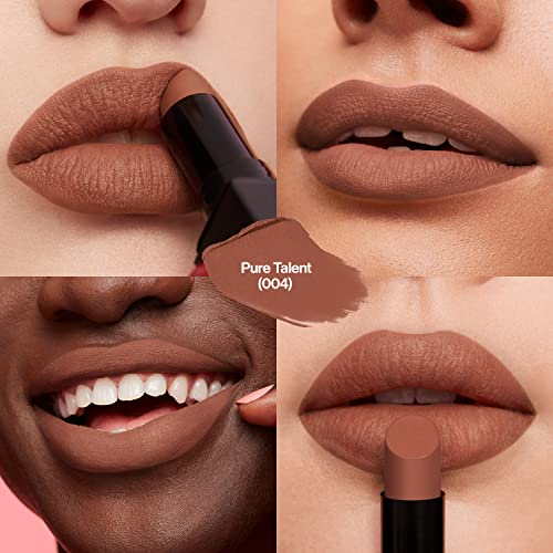 Image of Revlon Lipstick, ColorStay Suede Ink, Built-in Primer, Infused with Vitamin E, Waterproof, Smudge-proof, Matte Color, 004 Pure Talent, 2.55 g