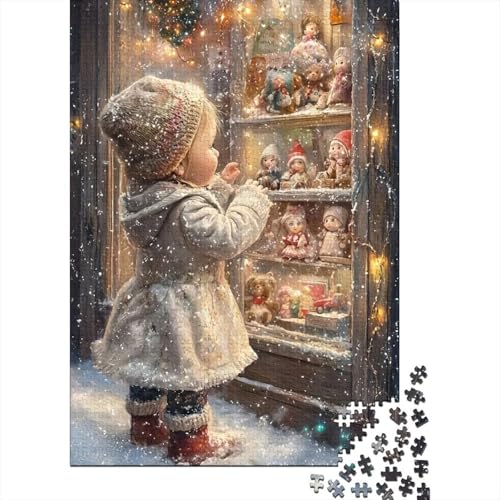 Puzzle de 1000 piezas para adultos con escena navideña de papel de 70x50 cm