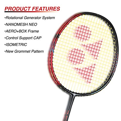 Yonex Astrox Smash Badminton Racket, Black/Red F/S #TOP3
