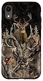 Deer Hunting Camo Camouflage, Deer Skull Hunters Case for iPhone XR