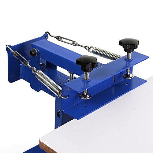 SHZOND Screen Printing Press 1 Color 1 Station Silk Screen Printing Machine 21.7