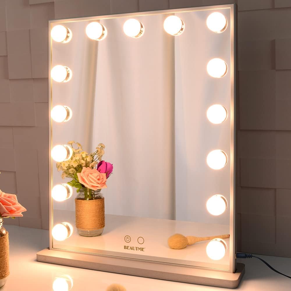 BEAUTME Hollywood Makeup Vanity Mirror with Lights,Bedroom Lighted