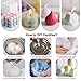 NICAVKIT 4Pcs Silicone Bubble Candle Molds Set for Making, 3D Cube Mold for Soy Wax, Soap, DIY Scented Candles, Cake