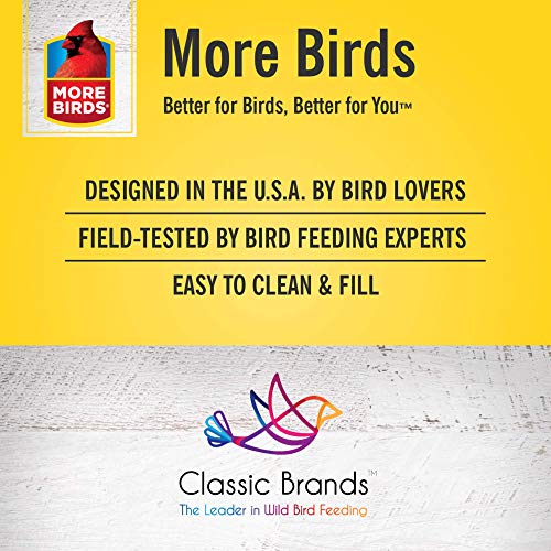 More Birds Abundance Bird Feeder, Combination Mixed Seed and Thistle, 6 Feeding Ports, 3.5 lb Seed Capacity - Thumbnail 5