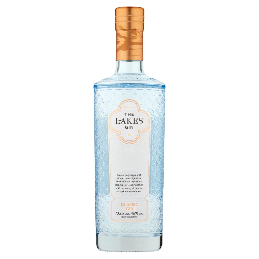 The Lakes Gin - Classic English Dry Gin from The Lakes Distillery (70 cl, 46% ABV)