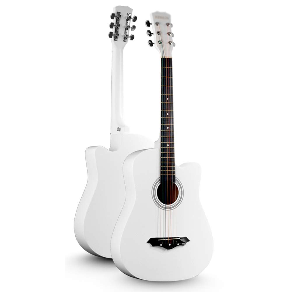 Kit chitarra acustica con design a spalla mancante, custodia e accessori tutorial per principianti per imparare la musica folk