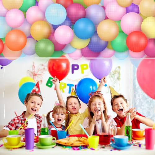Balloon Release Net Kit - 200 Balloons 15.74x3.28 Ft Balloon Drop Net for Ceiling Release for New Year Eve Party Birthday Graduation Wedding Celebration Family Reunion Decorations