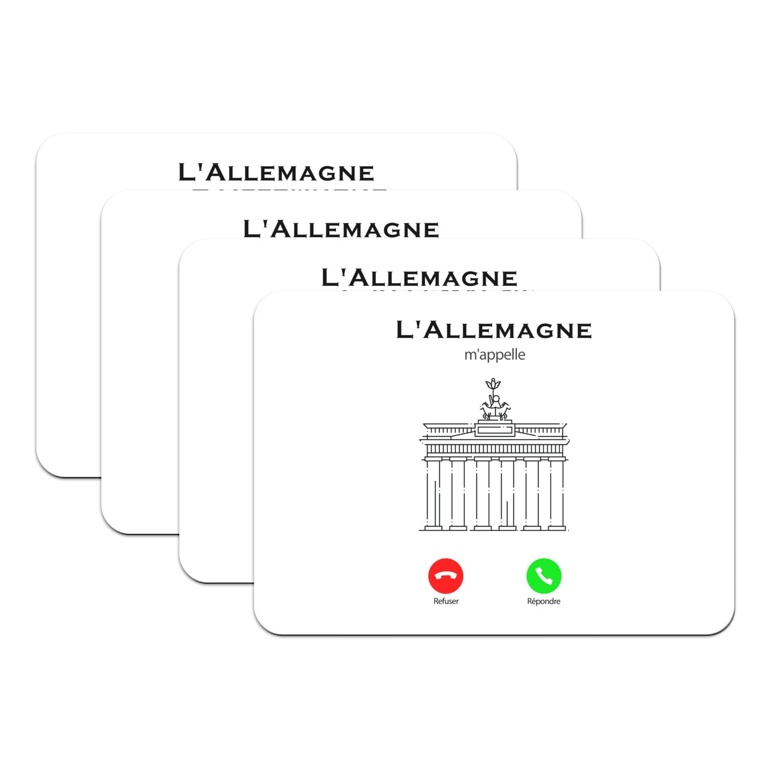 Sets de table Allemagne antidérapants pour protéger vos meubles des rayures