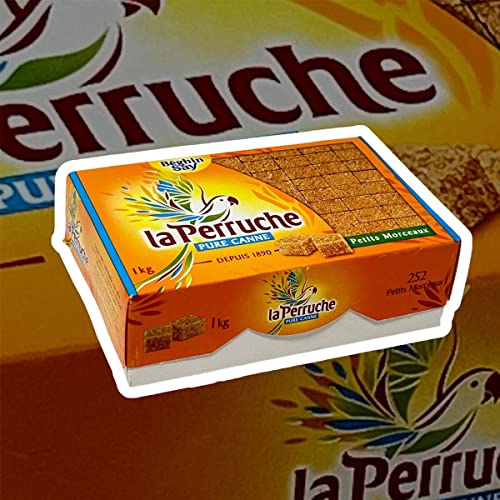 La Perruche Brauner natürlicher Würfel Rohrzucker kleine Stücke 1Kg