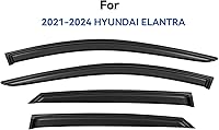 Vista 286 de Viseras de ventana in-Channel, protectores contra la lluvia para 2011-2023 Dodge Charger, visores de ventilación de ventana con deflectores