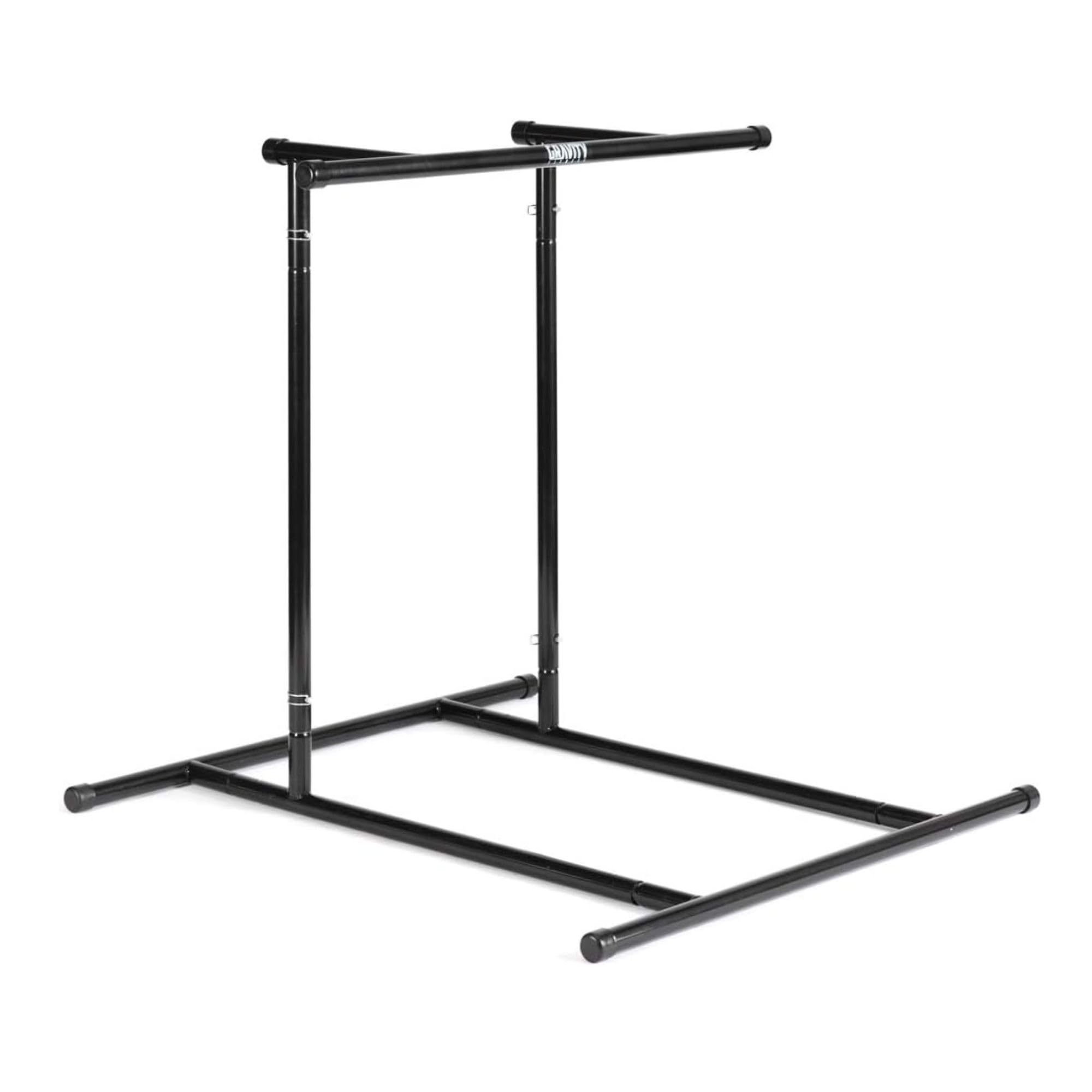 Gravity Fitness Drążek do podciągania - przenośny stojak do podciągania sprzęt do domowej siłowni, kalisteniki i trening masy ciała - regulowany stojak do podciągania i stacja do zanurzania