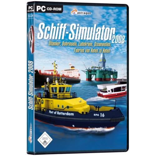 Schiff-Simulator 2008 - Öltanker, Bohrinseln, Ladekräne, Ozeanwellen, Fahrten von Hafen zu Hafen