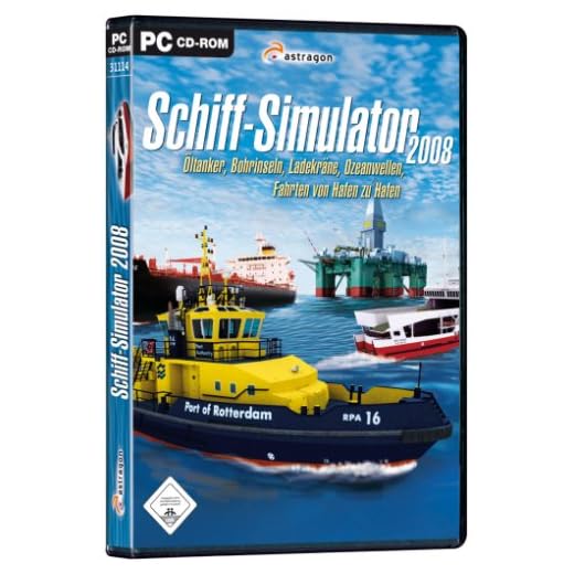 Schiff-Simulator 2008 - Öltanker, Bohrinseln, Ladekräne, Ozeanwellen, Fahrten von Hafen zu Hafen