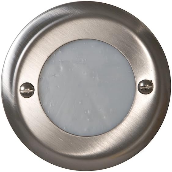 Highpoint Deck Lighting HP-712R-SS Berkley 12-Volt Recessed Outdoor Deck and Step Light Fixture, Brushed Stainless