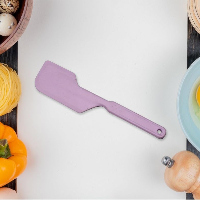 Image of BigPlayer Silicone Spatula Heat-Resistant Cake Decorating Scraper, Mini Spatula Scraper Spreader in Lavender