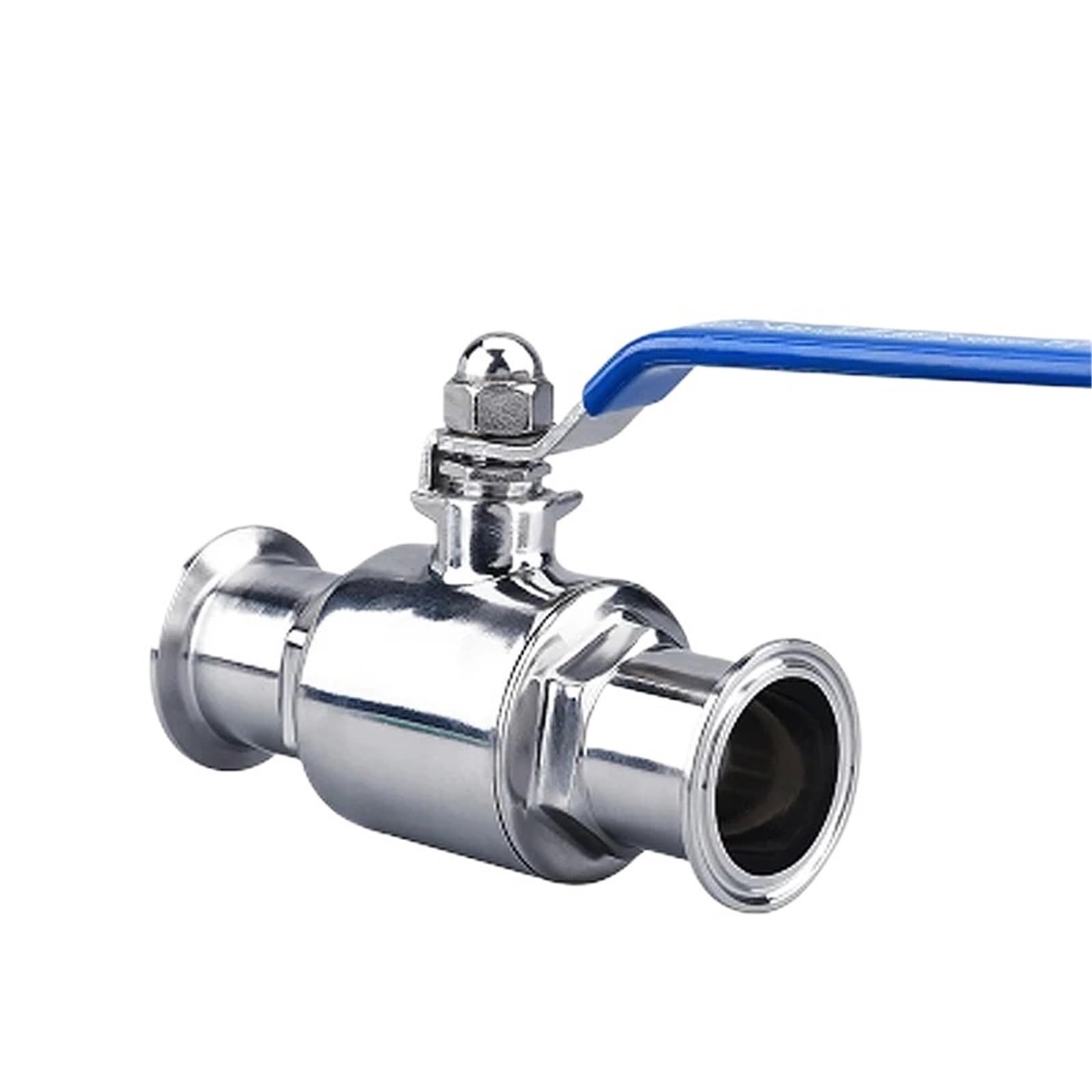 Robinet à boisseau sphérique 19mm en acier inoxydable à virole tri-clamp pour tube sanitaire