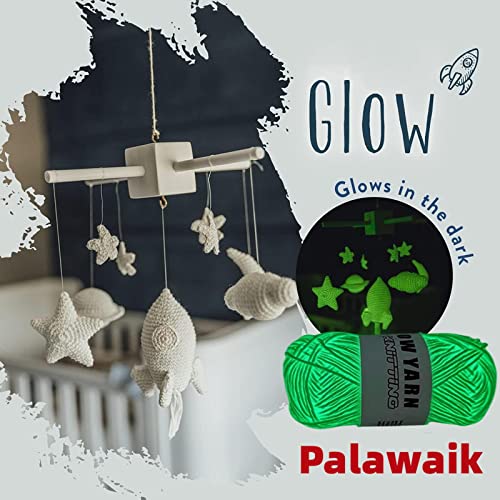 Diy Glow In The Dark Yarn - 5 Rolls Yarn For Crocheting, Glow In The Dark Yarn For Crochet, Glow Yarn For Knitting, Crocheting, Crafts Sewing Beginners - Christmas Decorations (White) #TOP1