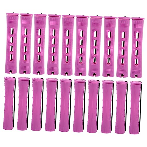 VALICLUD Rulos Para Cabello Autoportantes 20 Piezas Tamaño Mediano Rizadores Para Salón Uso Casero Mujeres y Niñas Tapa Para Peinar y Crear Rizos Firmes