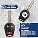 2x KeylessOption Key Fob Replacement for 2003 2004 2005 2006 2007 2008 2009 2010 2011 2012 2013 2014 2015 2016 2017 2018 2019 Nissan Infiniti Remote, 3-Button CWTWB1U751, Locksmith Required