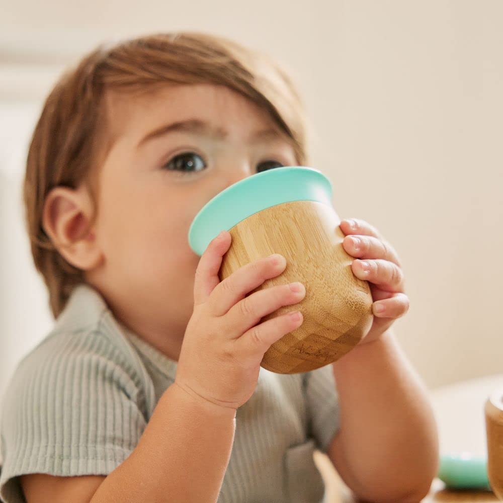 Munchkin Bambou Offener Trinkbecher| Trinkbecher fr Babys & Kleinkinder ab  6 Monaten | Bambus | BPA-frei | 360 Design | 150 ml : Amazon.de: Baby