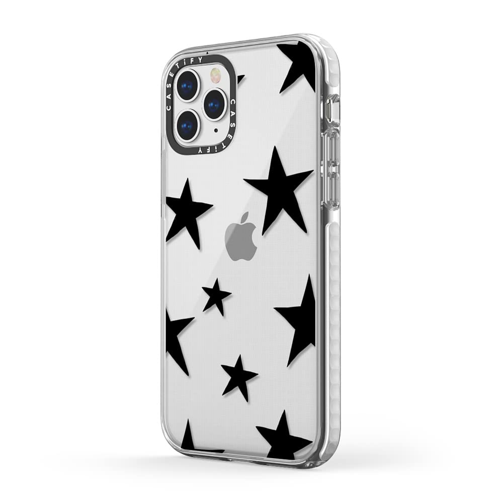 CASETiFY Impact Case for iPhone 12/12 Pro - Stars Black - Clear
