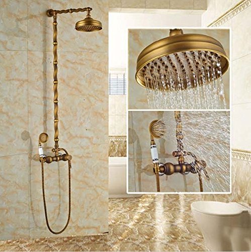 Poignée simple pluie set robinet de douche classique anti calcaire en laiton