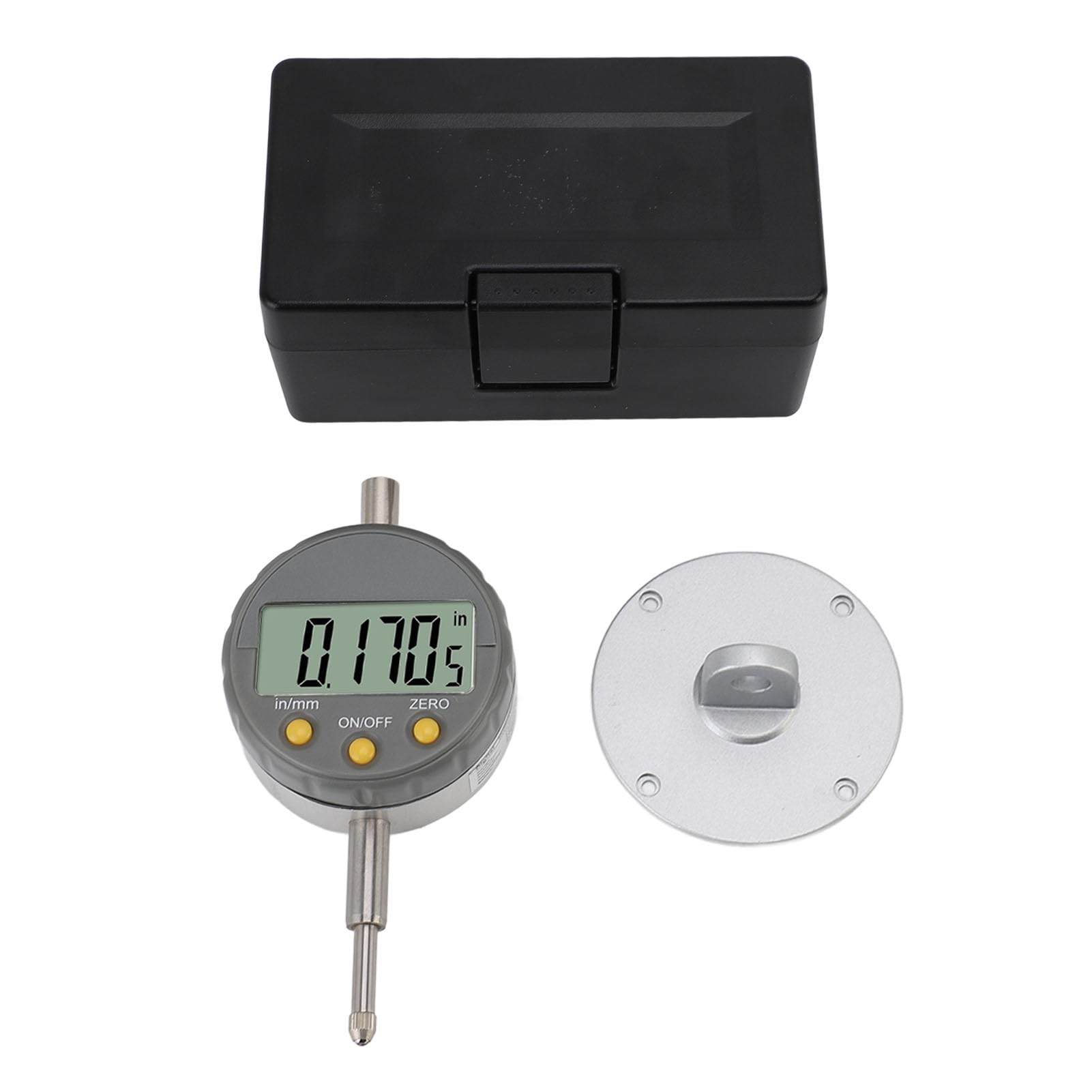 Digitale Messuhr aus Aluminiumlegierung, 0–12,5 Mm, mit LCD-Display, 0,001 Mm Auflösung, Geeignet für Maschinen und Labore
