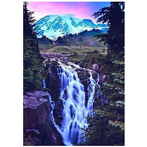 Peinture diamant 5D DIY broderie diamant cascade grand format 5D