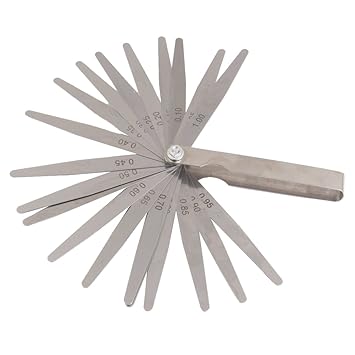 Generic 1 Set Metric Feeler Filler Gauge with 20 Blades Feeler Valves Measure Tool