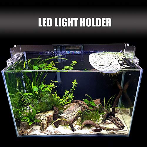 Image of Hanging Aquarium Clear Acrylic Fish Tank LED Light Holder Lamp Fixtures Support Stands Box A