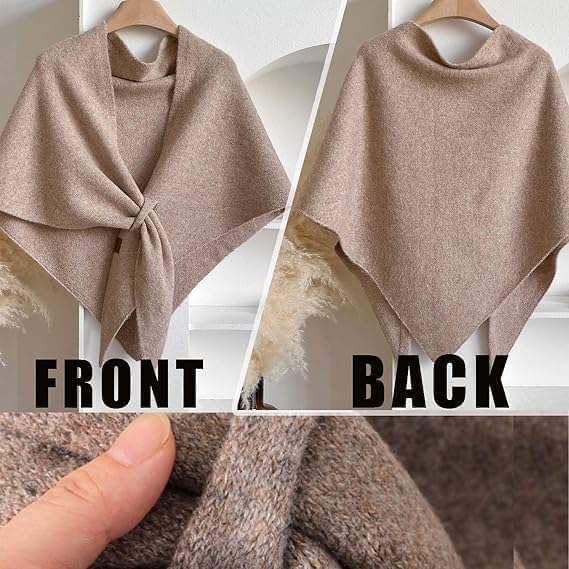 Shawl Wraps for Women, 2026 Pashmina Wraps for Women, Cashmere Wrap Knitted Shawls Shoulder Top Sweater Shawl Scarf - Image 3