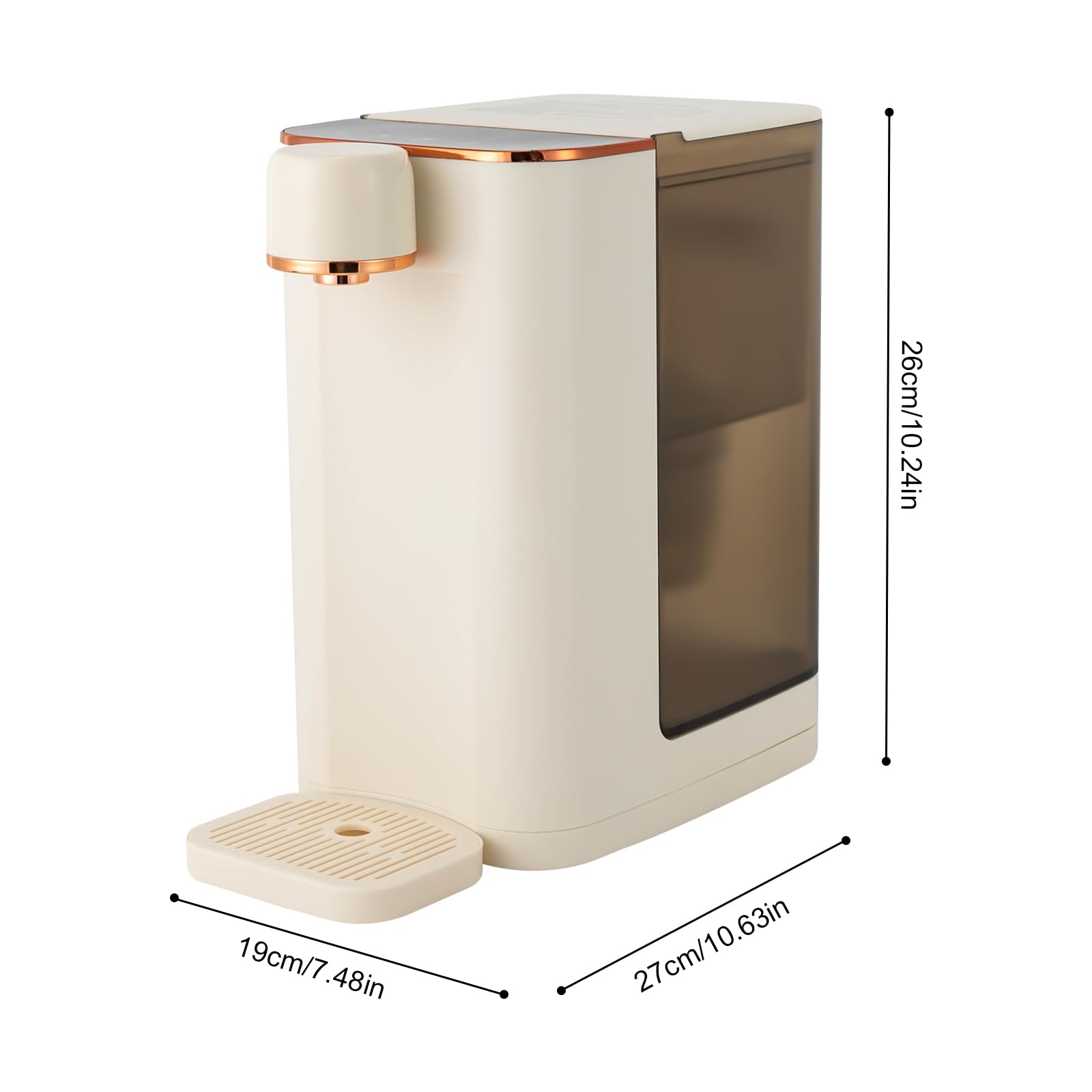 2000 W Dispenser di acqua calda istantanea Dispenser di acqua da scrivania colore bianco latteo