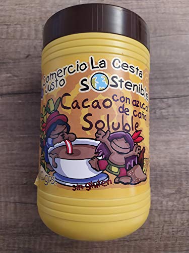 6 unidades de cacao Instantaneo de 800 grs La Cesta Sostenible de Comercio Justo