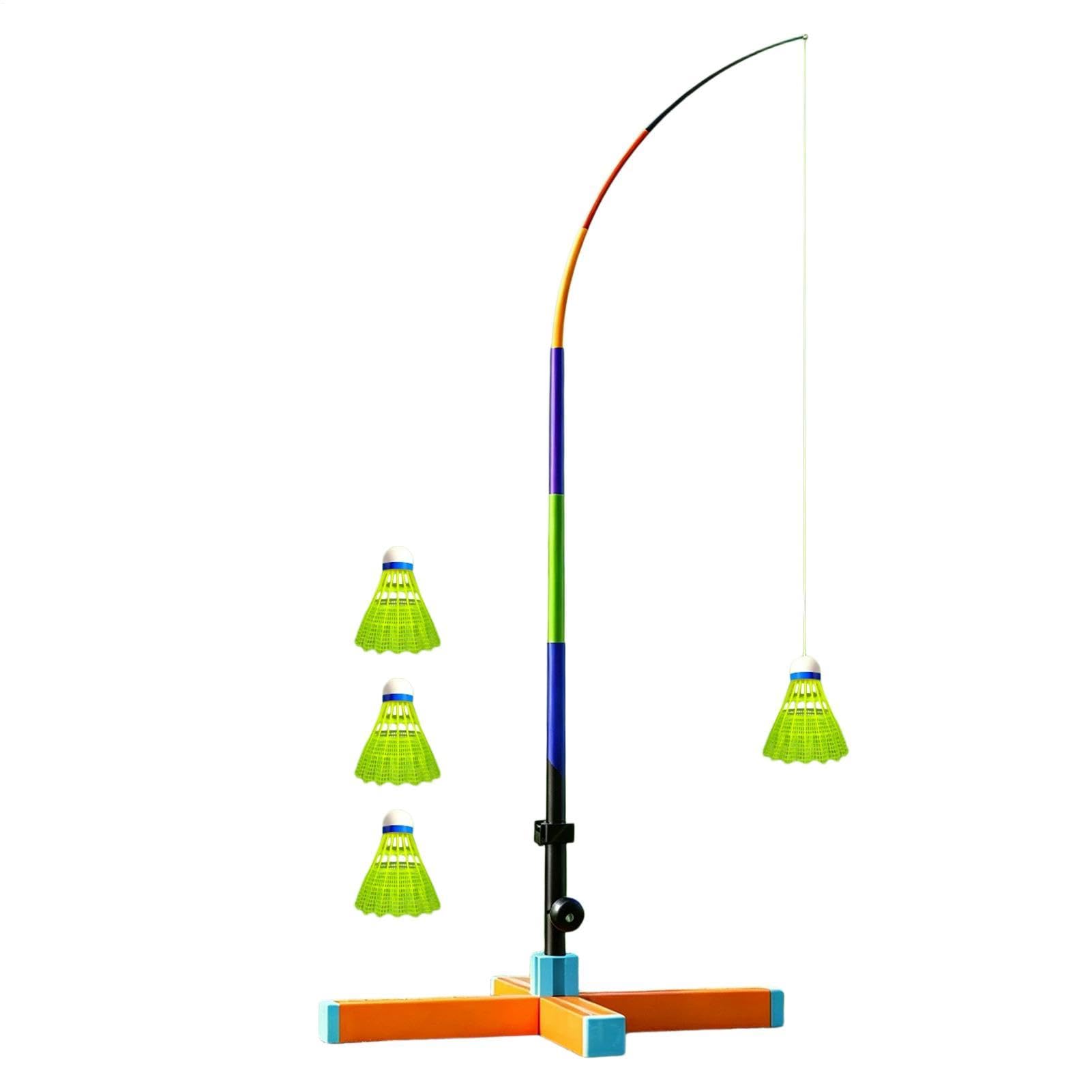 Entrenador de Bádminton con Rebote Automático Base Estable, Rebote | Kit Entrenamiento Bádminton para Salón, Balcón, Gimnasio, Pista, Parque, Jardín, Principiantes, Niños y