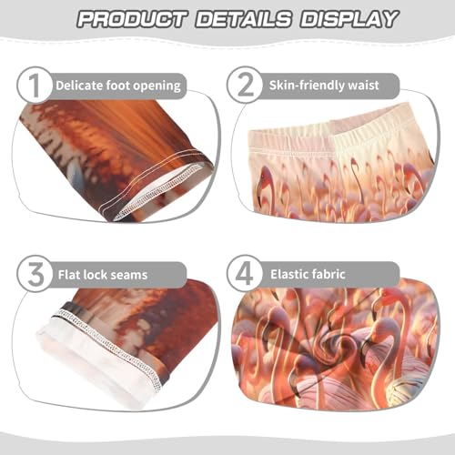 Toddler Girls Leggings Printed Yoga Pants Leggings Many Flamingos for Kids3